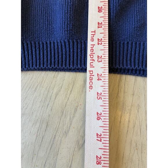 Vintage 80s Z Cavaricci Mens Knit Sweater Fisherman Embroidered Monogram Crest L - Picture 8 of 11